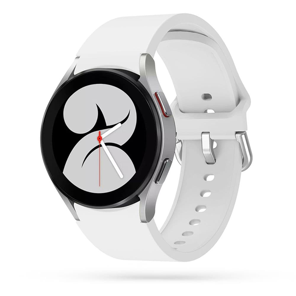 Gumijast pašček Tech-Protect IconBand za Samsung Galaxy Watch 4 / 5 / 6 / 7 - bela