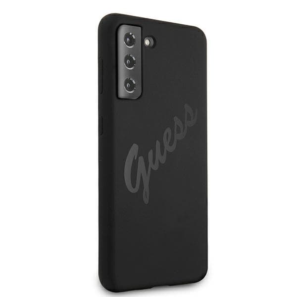 Ovitek Guess Silicone Vintage Script za Samsung Galaxy S21+ - Črna 4