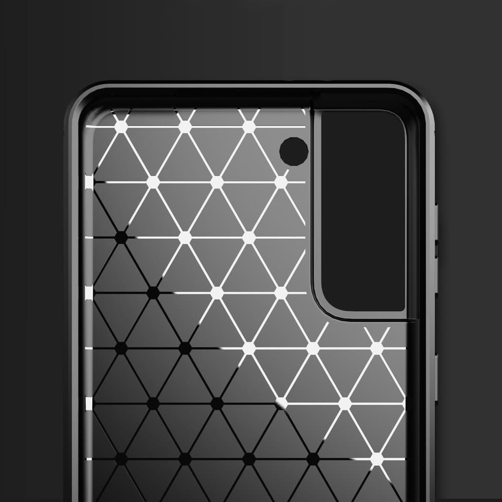 Carbon Case ovitek za Samsung Galaxy S21+ 5G - Modra 2