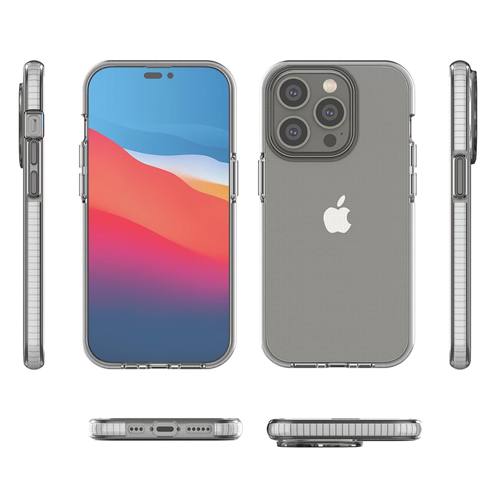 Hurtel Spring Case za iPhone 14 Pro, svetlo moder, s okvirjem 2