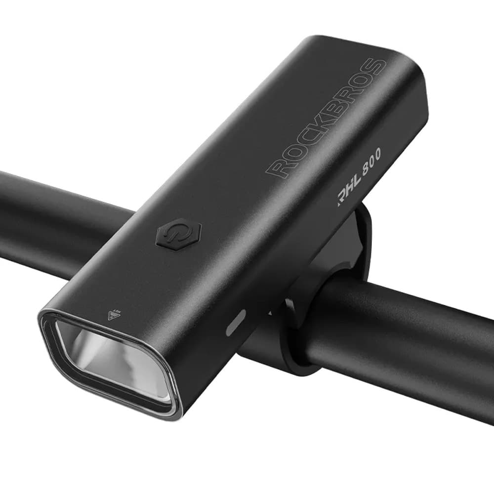 Rockbros 24710012001 sprednja luč za kolo 800 lm + USB-C kabel - črna