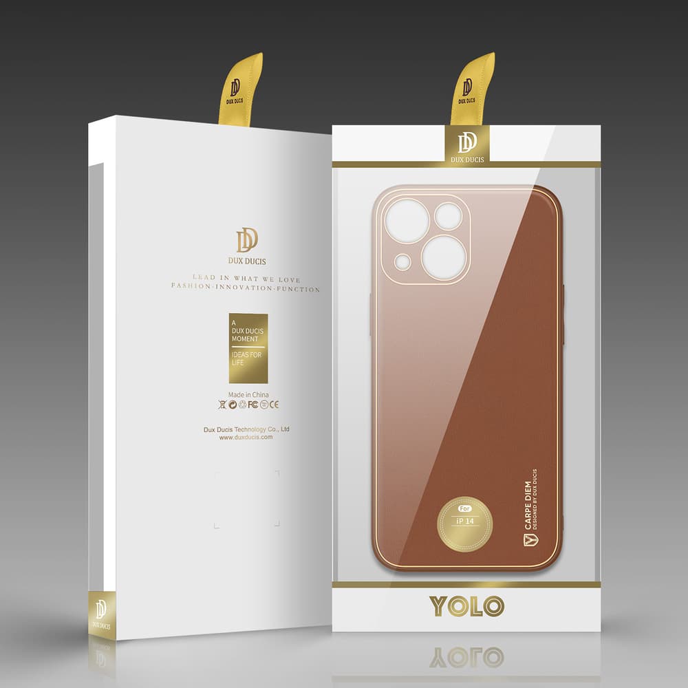 Dux Ducis Yolo etui za Apple iPhone 14, rjav 5