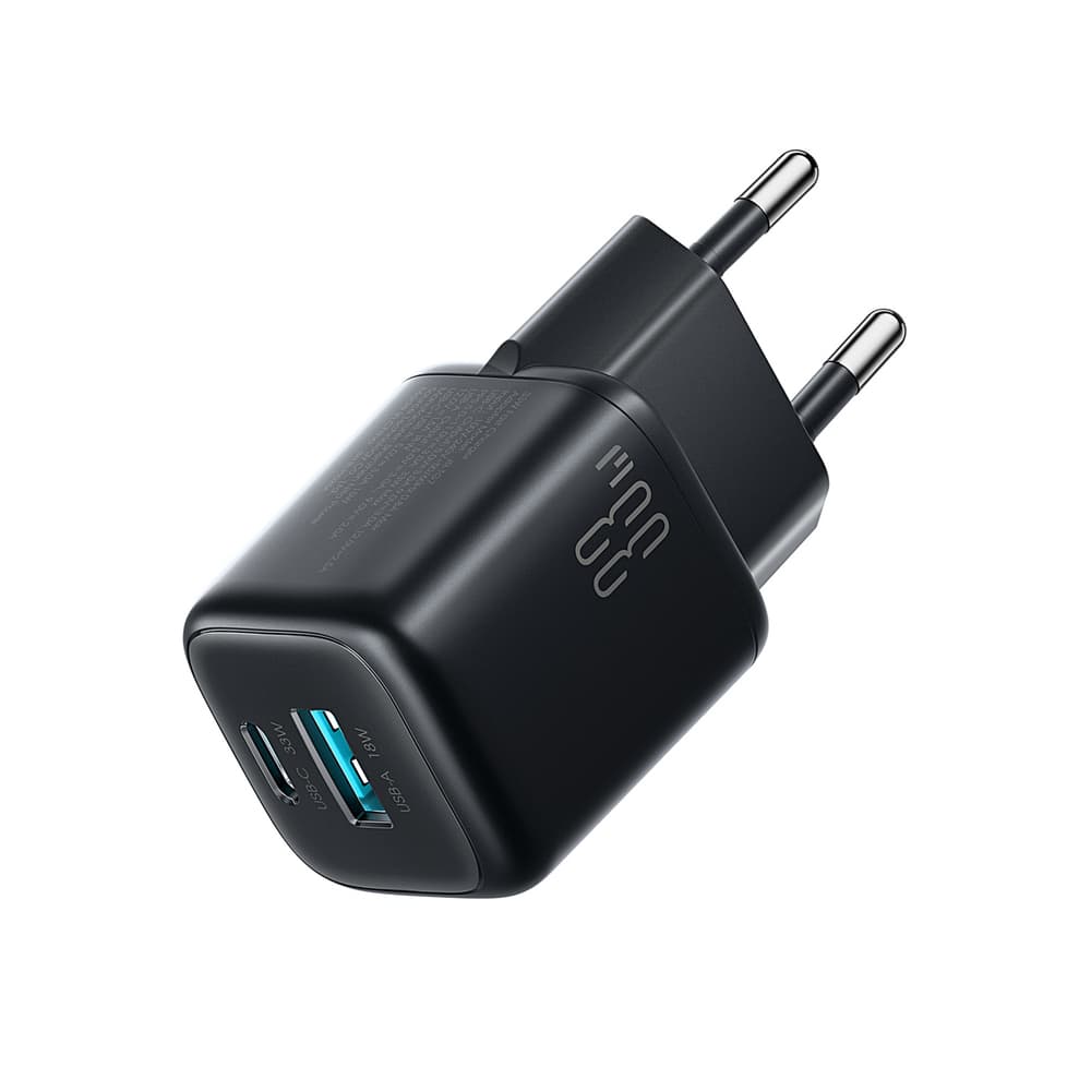 Joyroom JR-TG7 33W polnilec USB-A + USB-C, črn