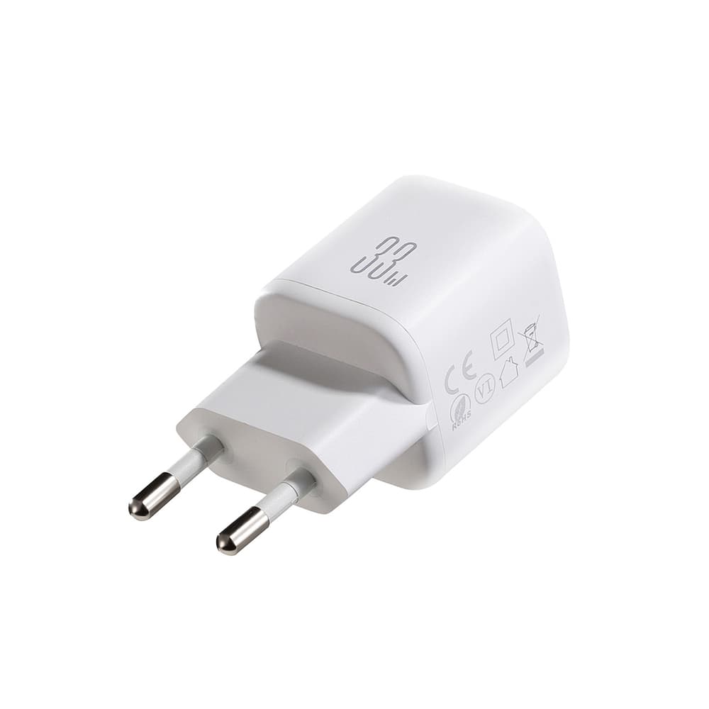 Joyroom JR-TG7 33W polnilec USB-A + USB-C s kablom USB-C-USB-C 1m, bel