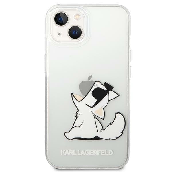 Karl Lagerfeld ovitek za iPhone 14 Plus Choupette Fun, prozoren 3