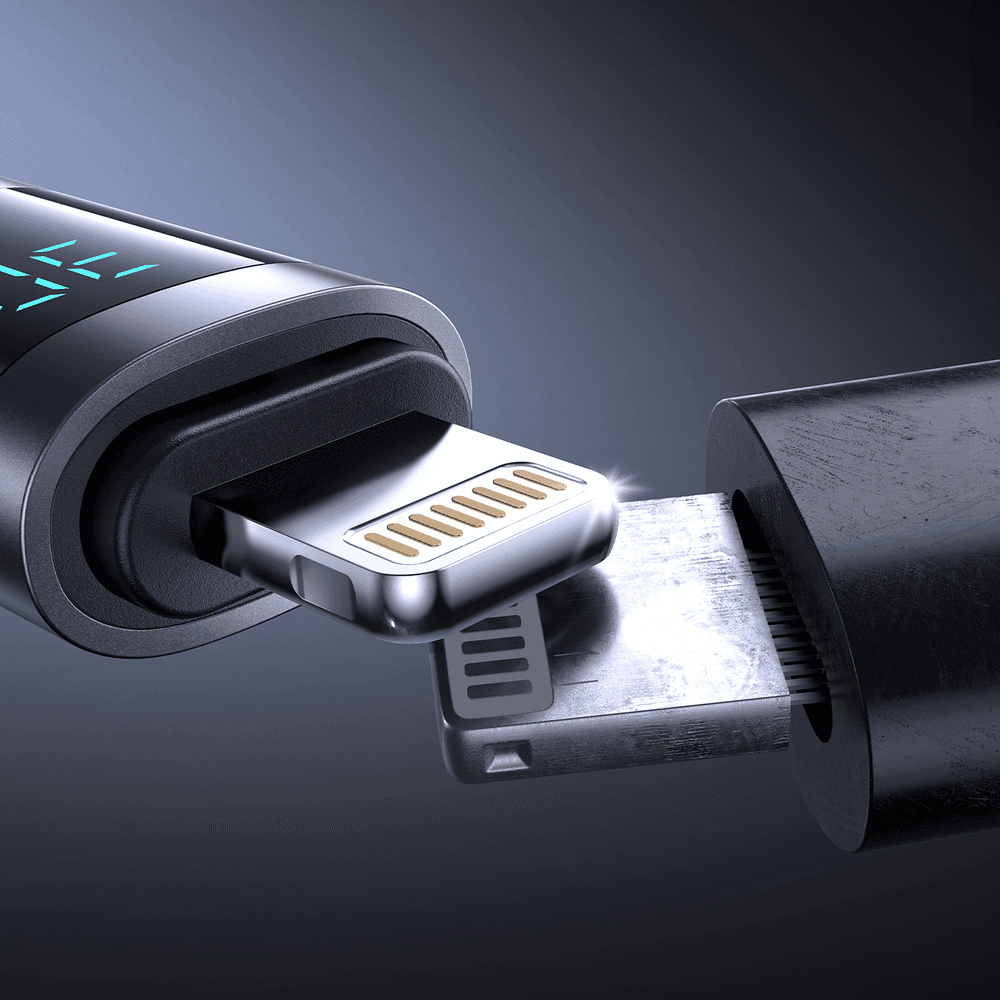 Joyroom S-A16 Pro USB-C - Lightning Kabel 1.2m, 30W, LED Zaslon, Črn 5