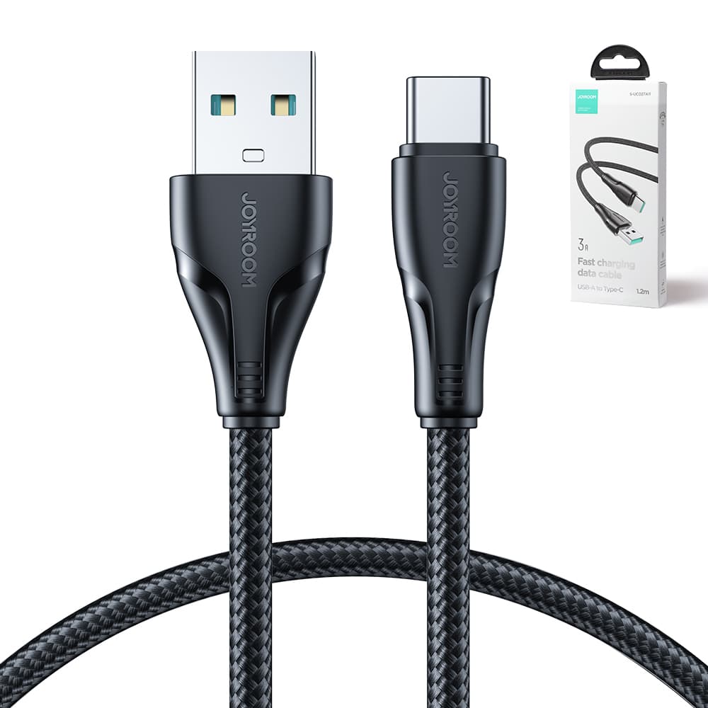 Joyroom Surpass Series A11 USB-A / USB-C 3A kabel, 1.2 m, črn 8