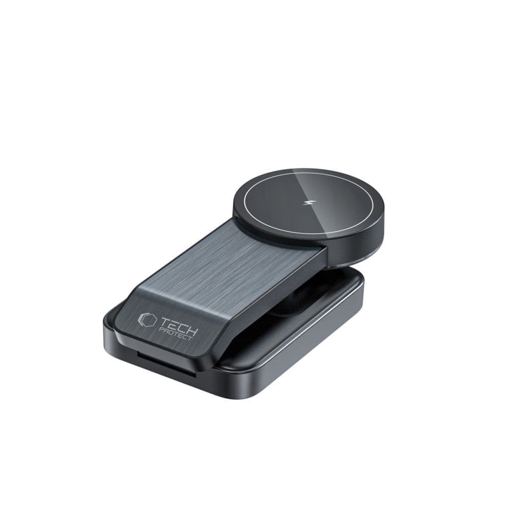 3-v-1 indukcijski polnilnik Tech-Protect QI15W-A28 MagSafe za telefon/Apple Watch/AirPods - črn 5