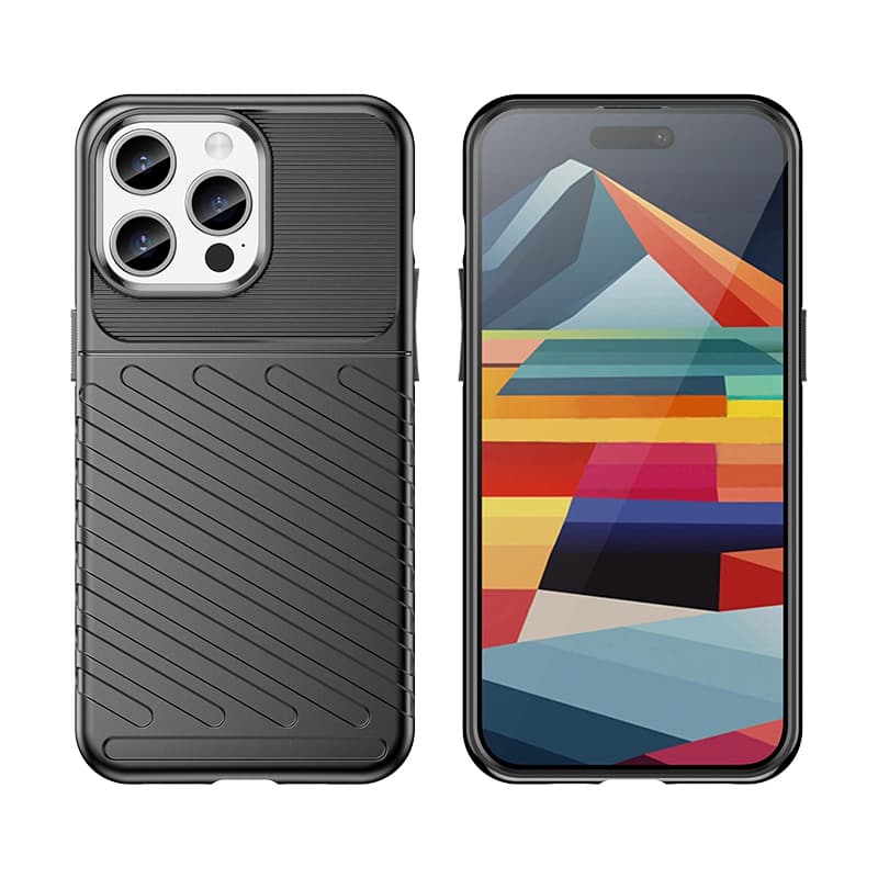 Oklepljen ovitek za iPhone 15 Pro Max Hurtel Thunder Case - moder 5