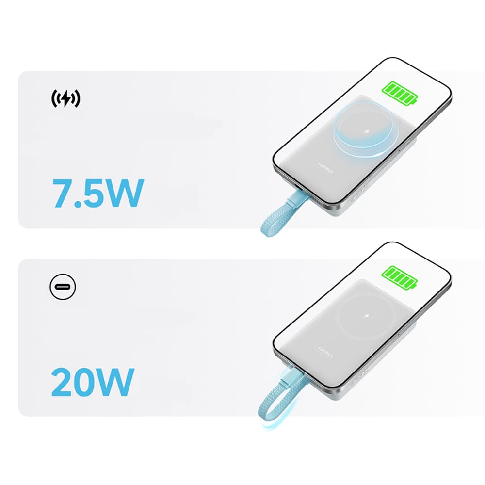 Cuktech CP132ML 10000 mAh magnetna prenosna baterija - bela 8