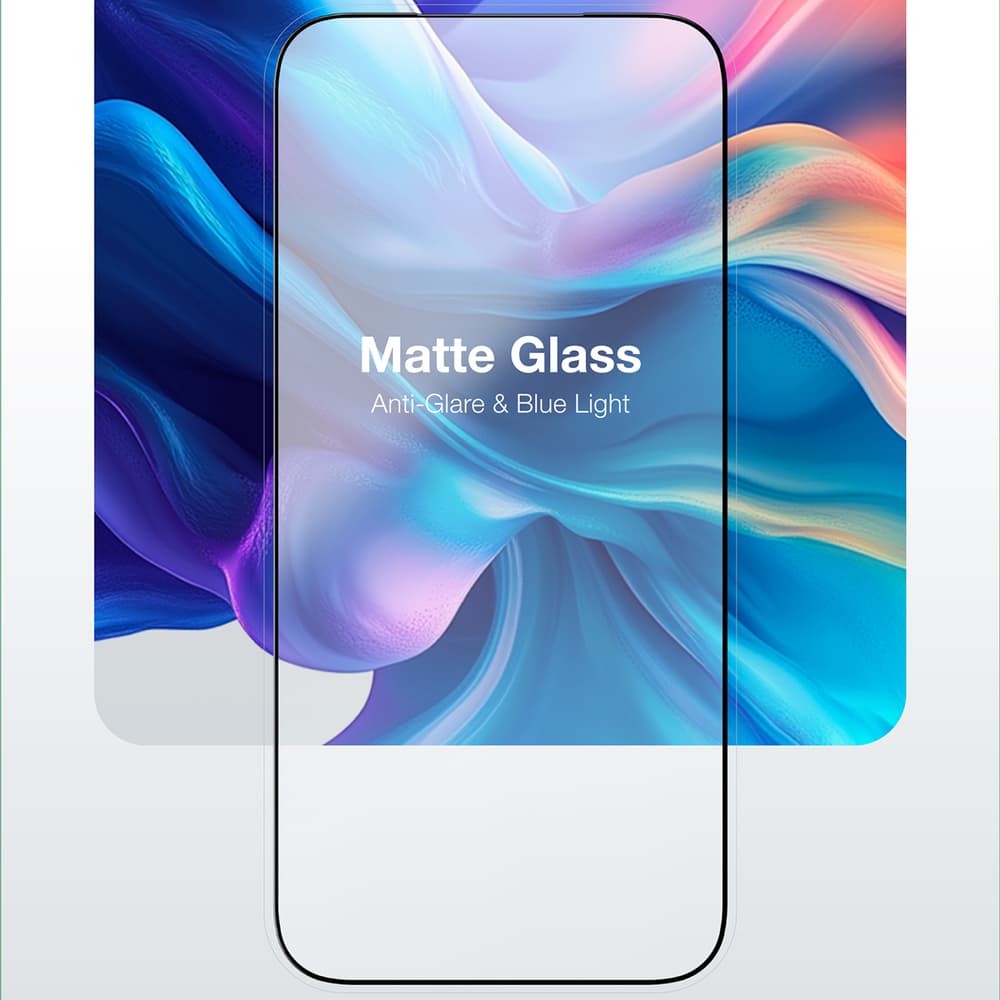AmazingThing Radix Matte Kaljeno steklo za iPhone 17 Pro 6