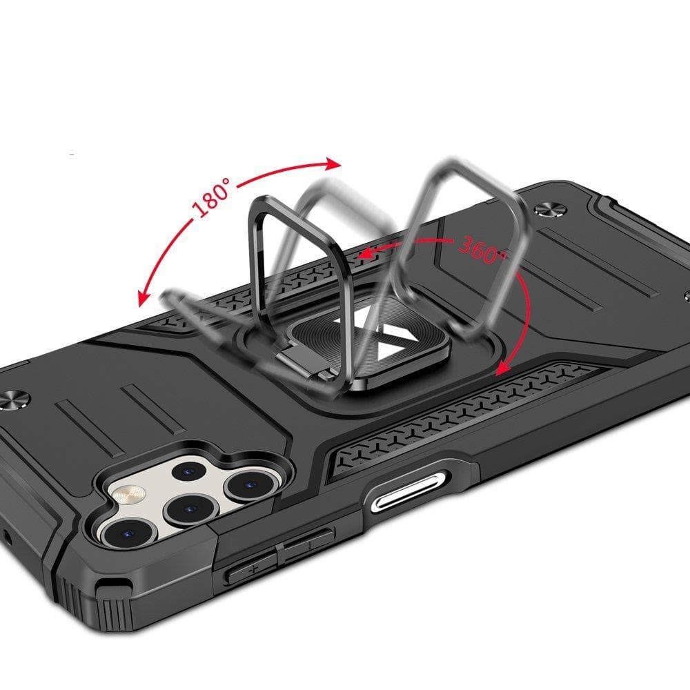 Wozinsky Ring Armor ovitek za Samsung Galaxy A73, rdeč 5