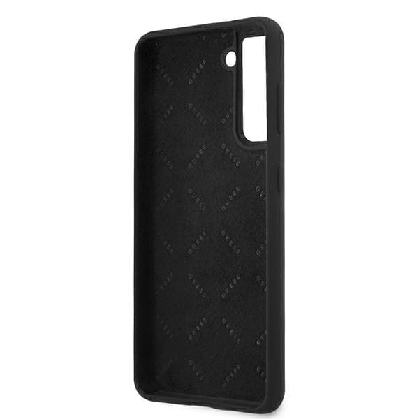 Ovitek Guess Silicone Vintage Script za Samsung Galaxy S21+ - Črna 7