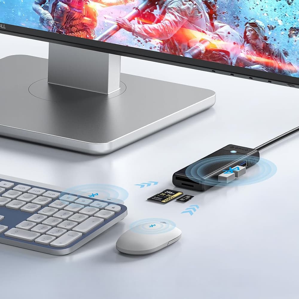Orico PAPW3AT-C3 USB Hub, 4-port, 3x USB-A 3.0, bralnik kartic microSD/SD, 1 m, črn 7