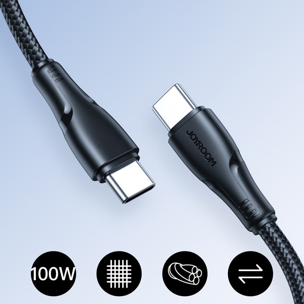 Joyroom S-A11 Surpass kabel USB-C - USB-C, 60W, 0.25m, črn 2