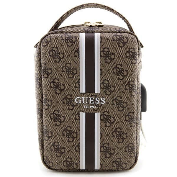 Guess GUHBP4RPSW organizator torba - rjava/rjava 4G Printed Stripes 2