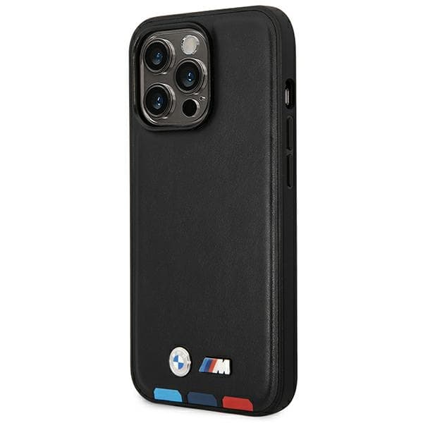 BMW ovitek za iPhone 14 Pro Max 6.7" (usnjeni, črn) 2
