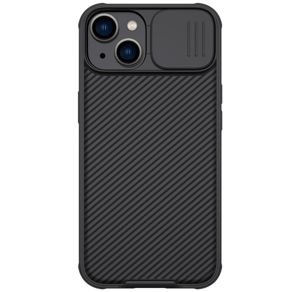 Nillkin CamShield Pro ovitek za iPhone 14 Plus s ščitom za kamero, črn