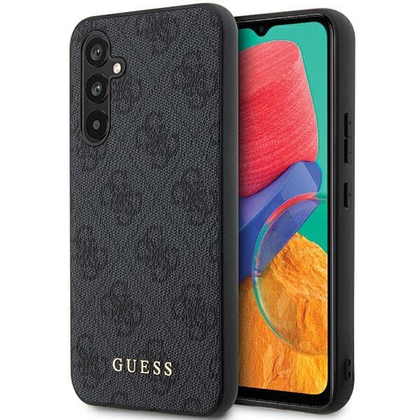 Guess GUHCS23FEG4GFGR 4G Metal Gold Logo torbica za Samsung S23 FE, siva