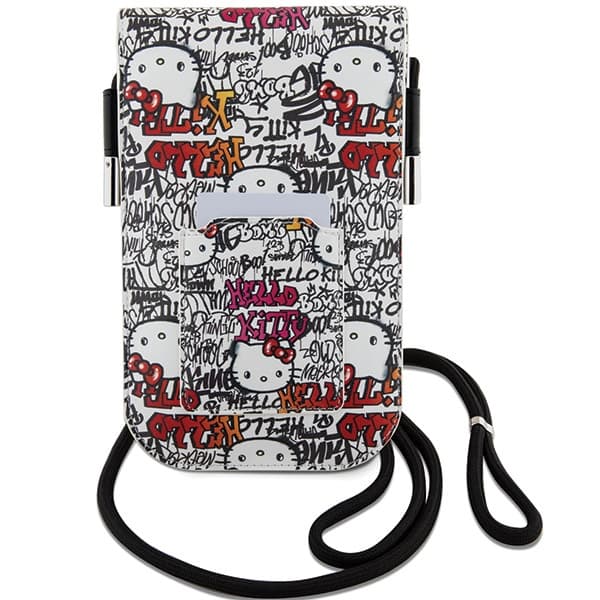 Usnjena torbica Hello Kitty Leather Tags Graffiti - bež 4