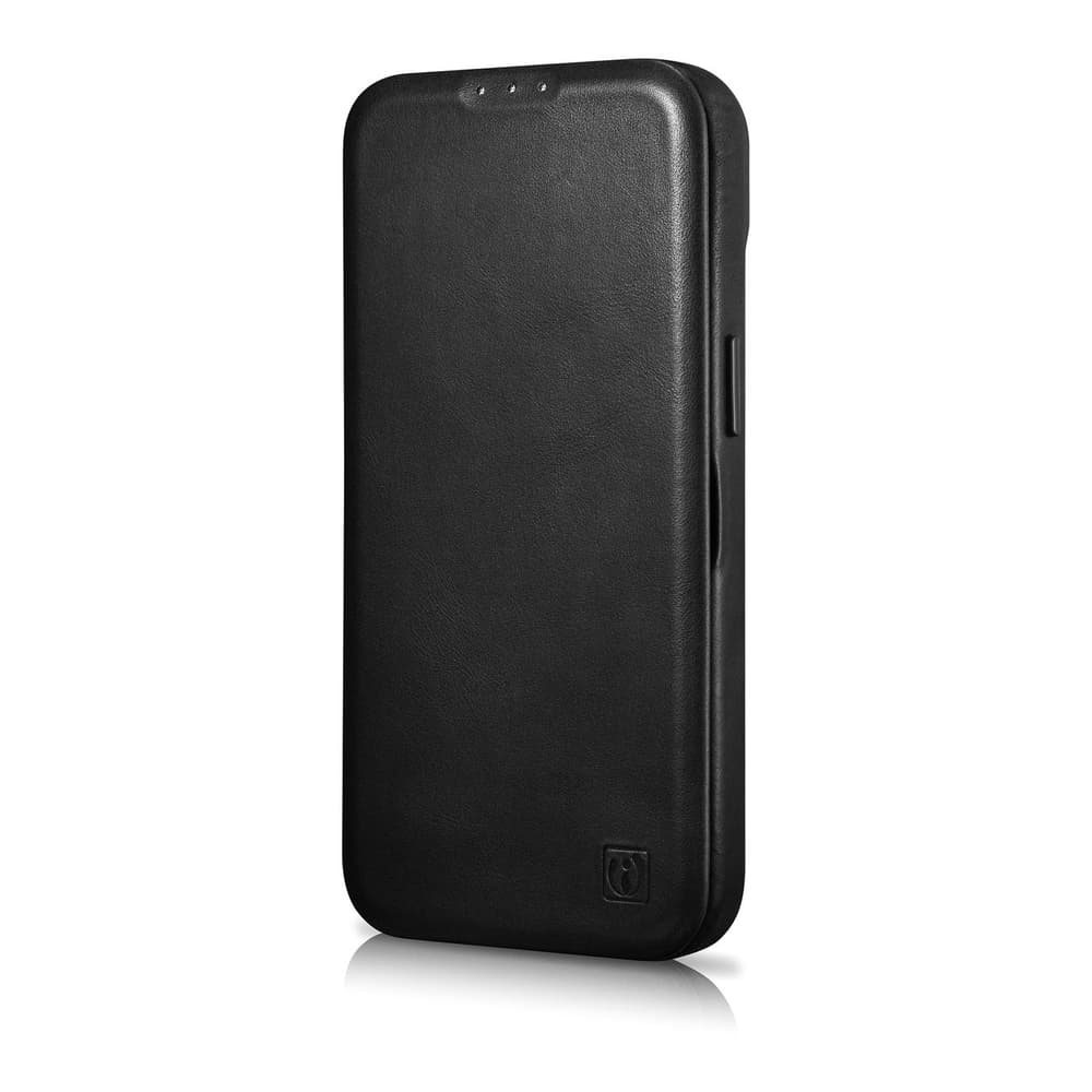 Ovitek iCarer Oil Wax za iPhone 14 Plus, črn 6