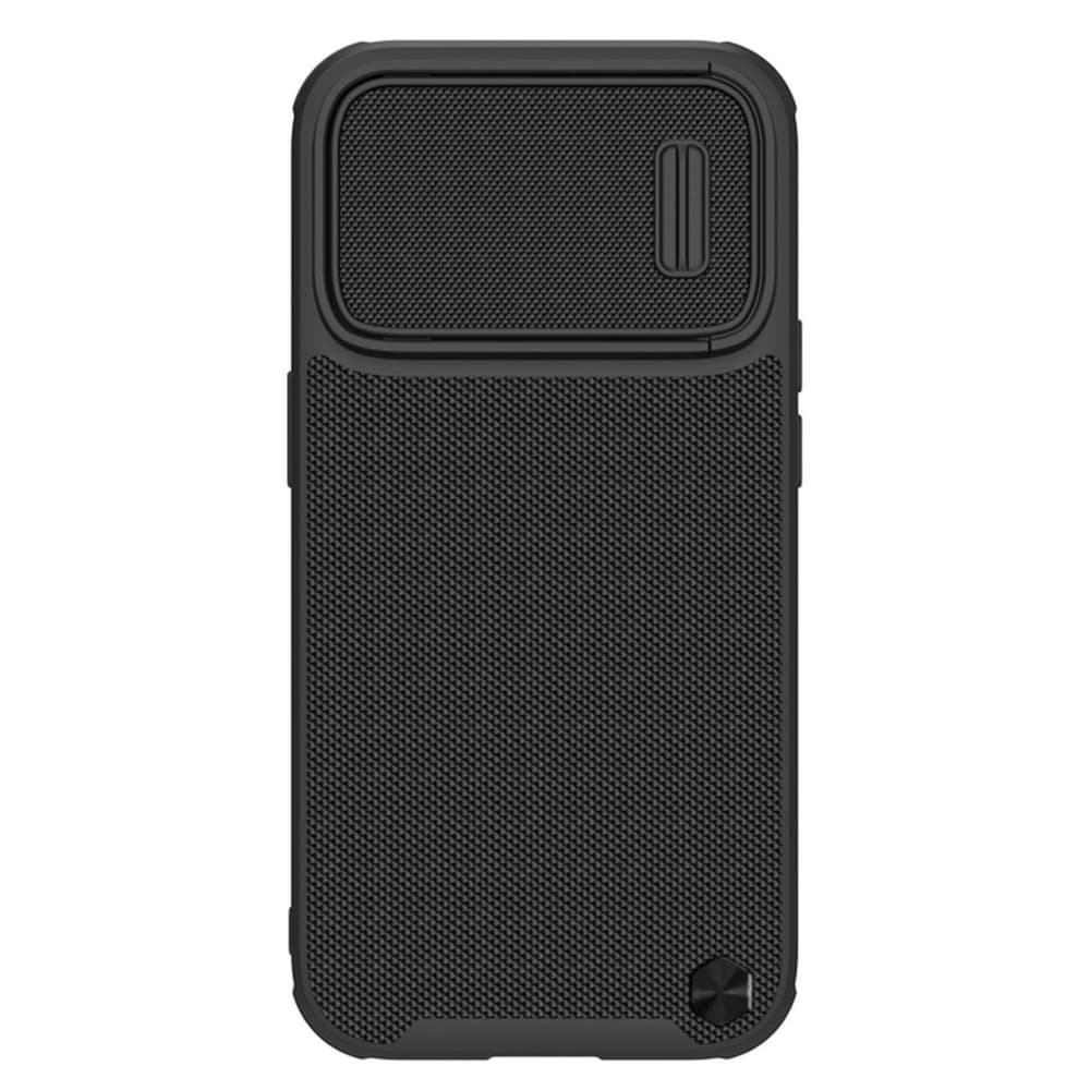 Ovitek Nillkin Textured S za iPhone 14 Pro Max, ojačan z zaščito kamere, črn