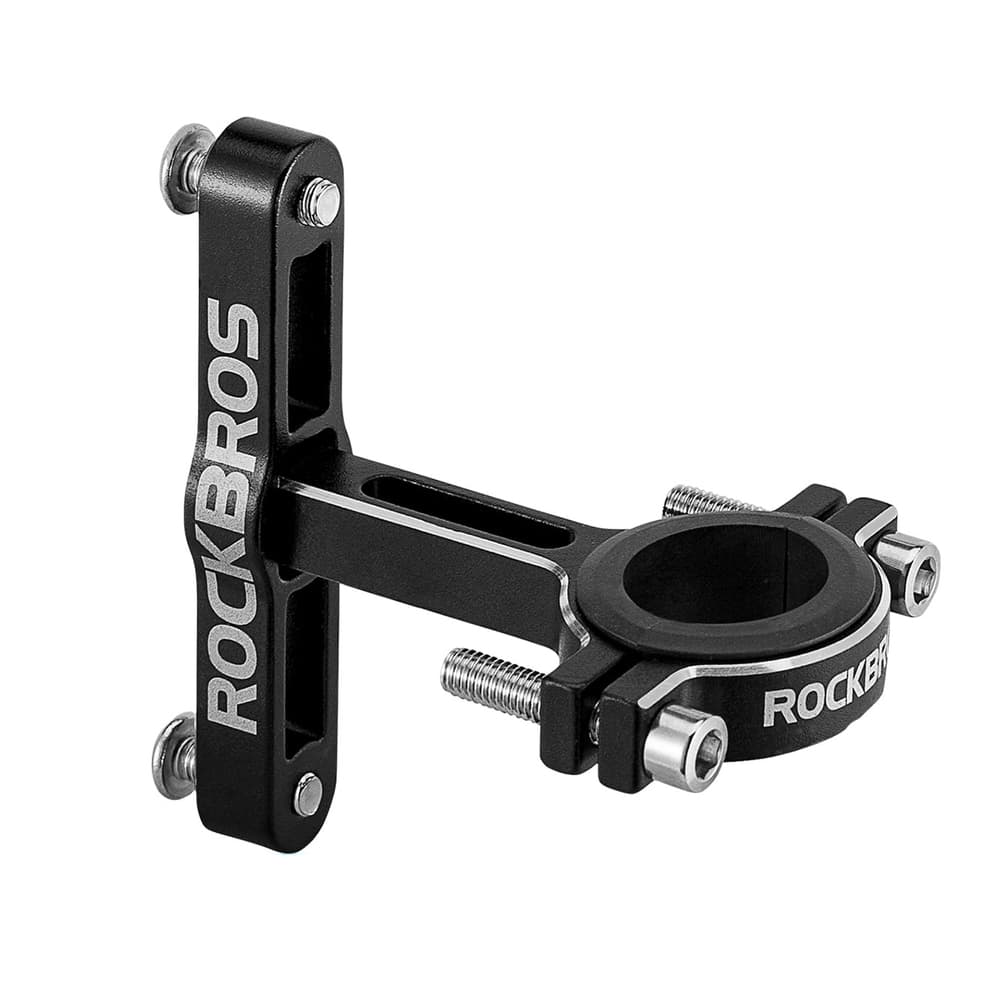 Rockbros KS-416 nastavljiv aluminijast adapter za košarico, črn