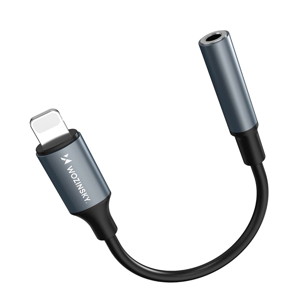 Wozinsky WALJ-01 Lightning na 3.5mm adapter (črn) 5