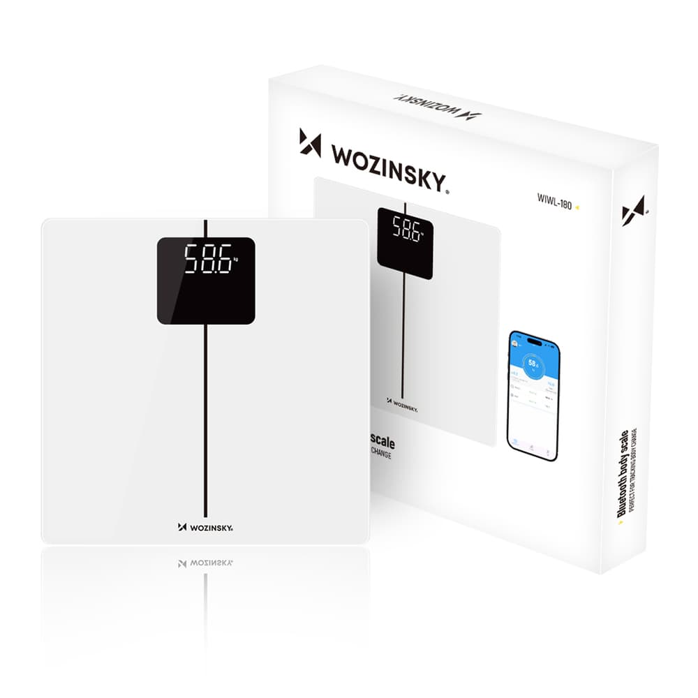 Wozinsky WIWL-180 Pametna Bluetooth kopalniška tehtnica - bela