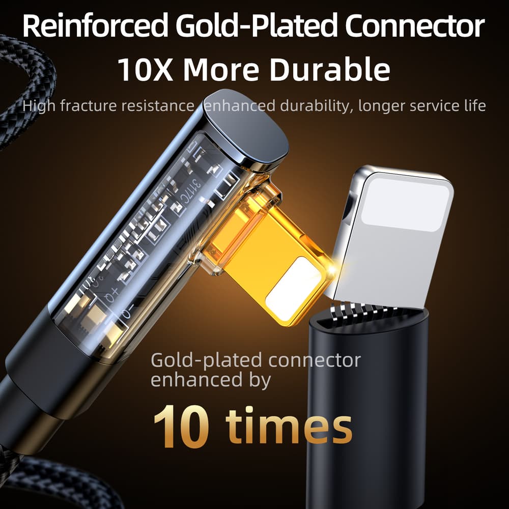 Joyroom Gaming kabel Lightning (kotni) / USB-A 2.4A, 1.2 m - modra 8