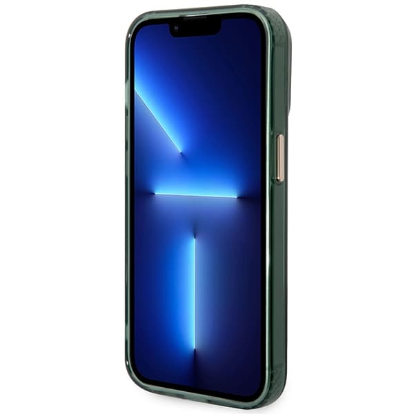 Ovitek Guess Gold Outline Translucent MagSafe za iPhone 14 Pro Max, zelen 5