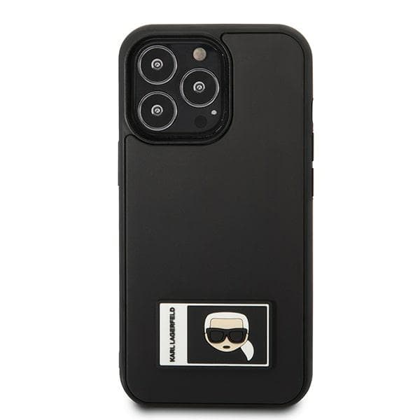 Ov. Karl Lagerfeld Ikonik Patch za iPhone 13/13 Pro - Črn 3