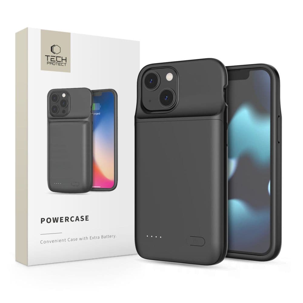 Etui z baterijo Tech-Protect PowerCase za iPhone 12 mini / 13 mini (4700mAh) - črna 3