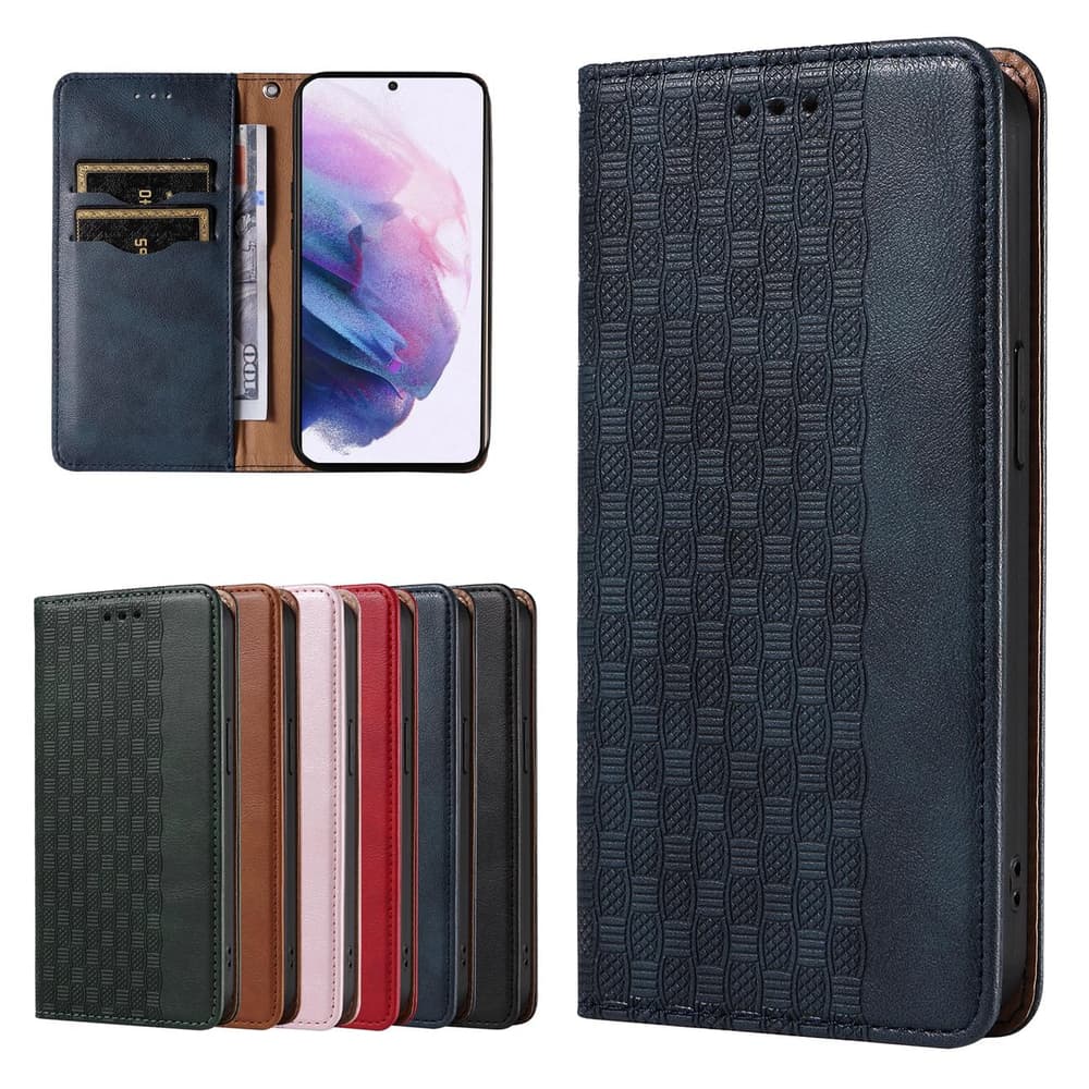 Ovitek Magnet Strap Case za Samsung Galaxy S22+ (S22 Plus) (denarnica, vrvica), modri 3