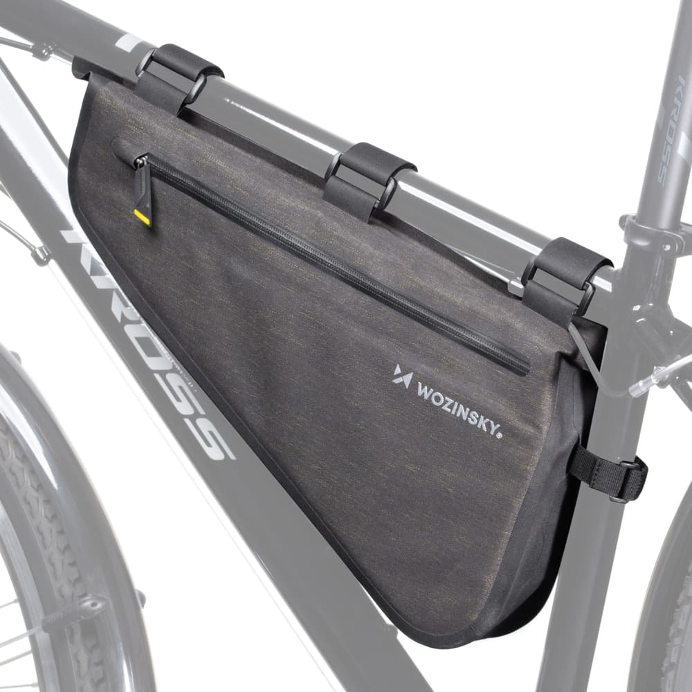 Wozinsky kolesarska torba za okvir 3.5L, siva
