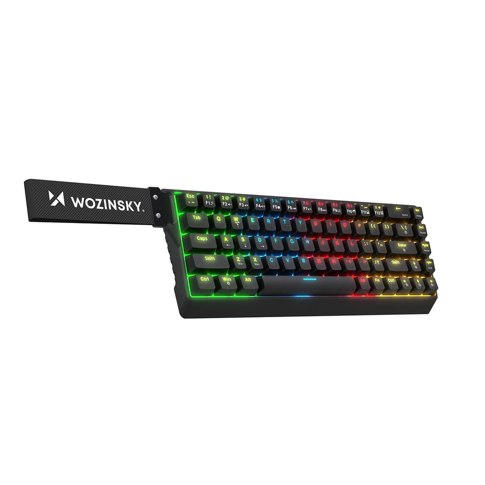 Wozinsky WKGP-1165 mehanska gamerska tipkovnica z RGB osvetlitvijo, črna
