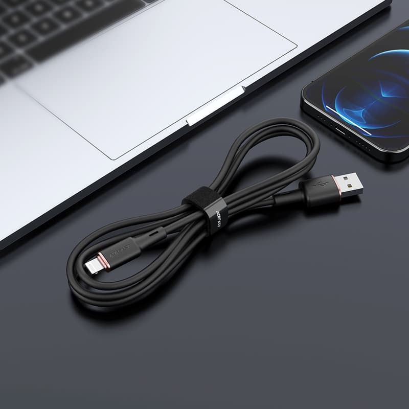 Acefast kabel MFI USB - Lightning 1.2m, 2.4A - Črn 4
