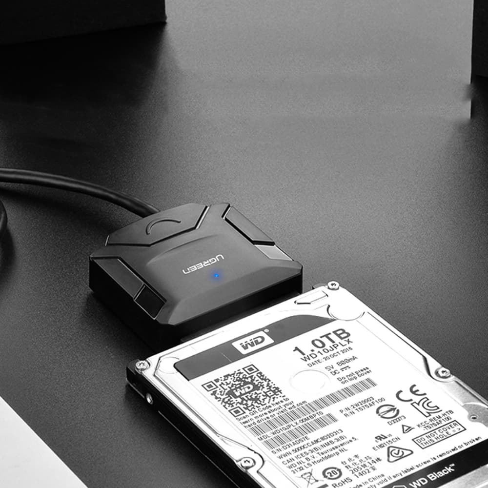 Ugreen adapter kabel za trdi disk 2.5"/3.5" (USB-A 3.0 - SATA) - črn 3