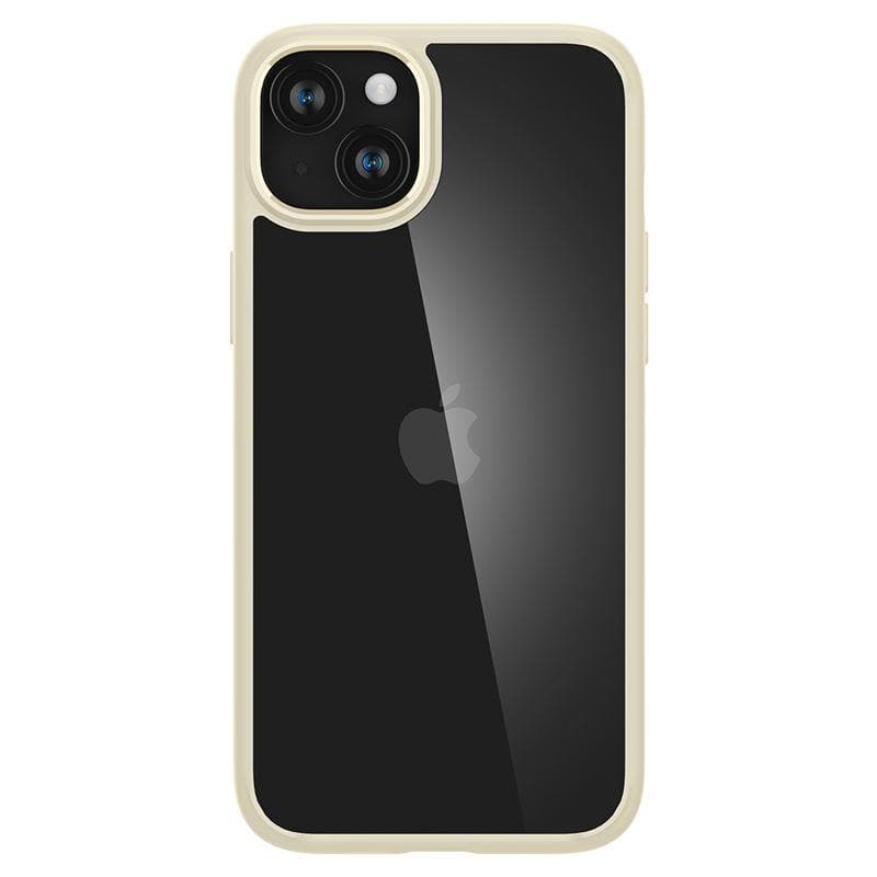 Ovitek Spigen Crystal Hybrid za iPhone 15 Plus - prozoren bež 3