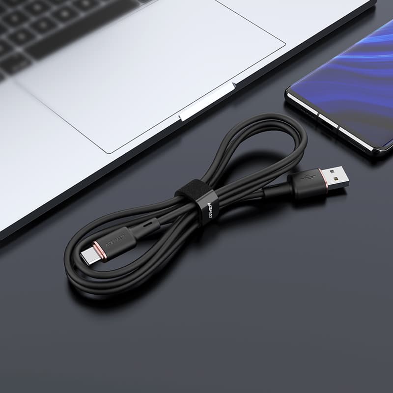 Acefast USB-C kabel 1.2m, 3A, črn (C2-04) 4