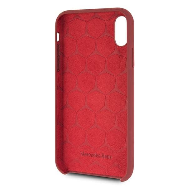 Etui Mercedes Silicone Line za iPhone Xr - rdeč 4