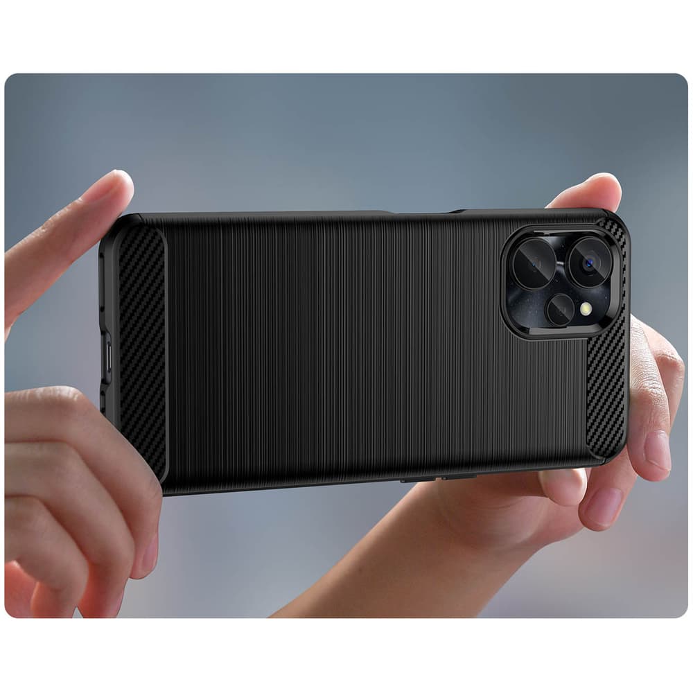 Carbon ovitek za Realme 10 5G / 9i 5G - črn 6