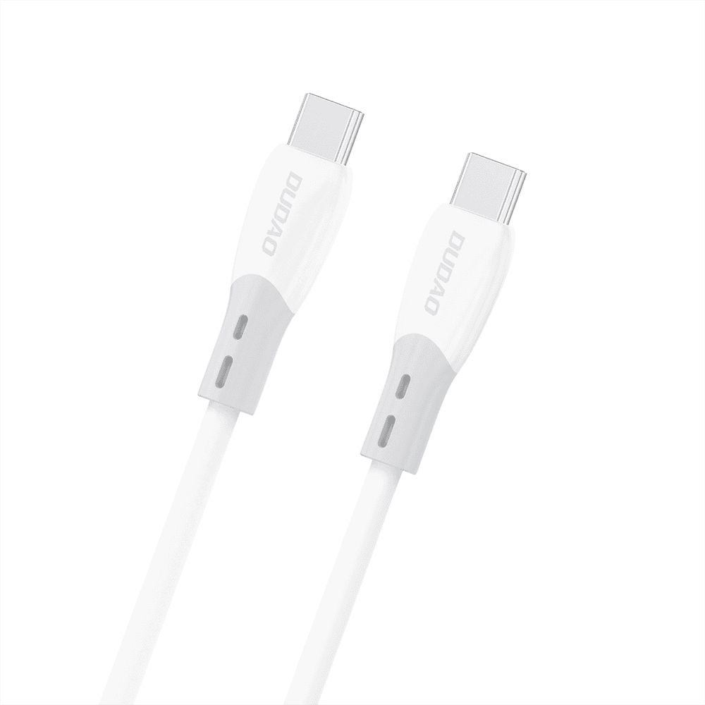Dudao L25SC 60W USB-C - USB-C kabel s silikonskim ovojem 2m - bel