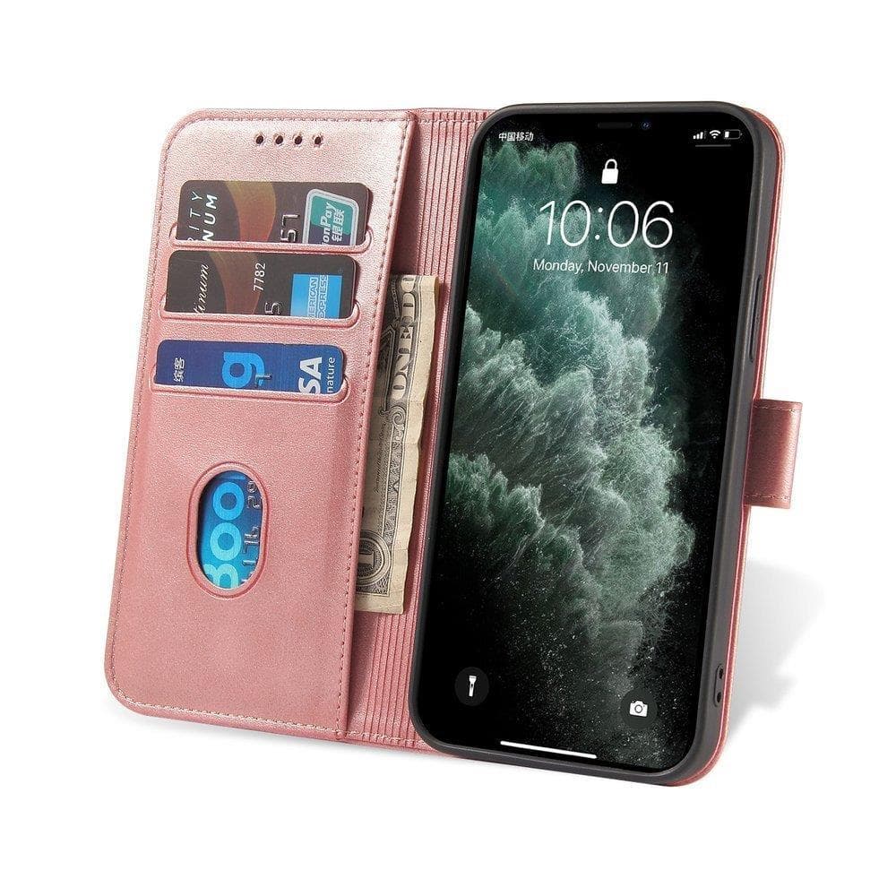 Magnetni ovitek s preklopom za Poco M4 Pro 5G - roza 6