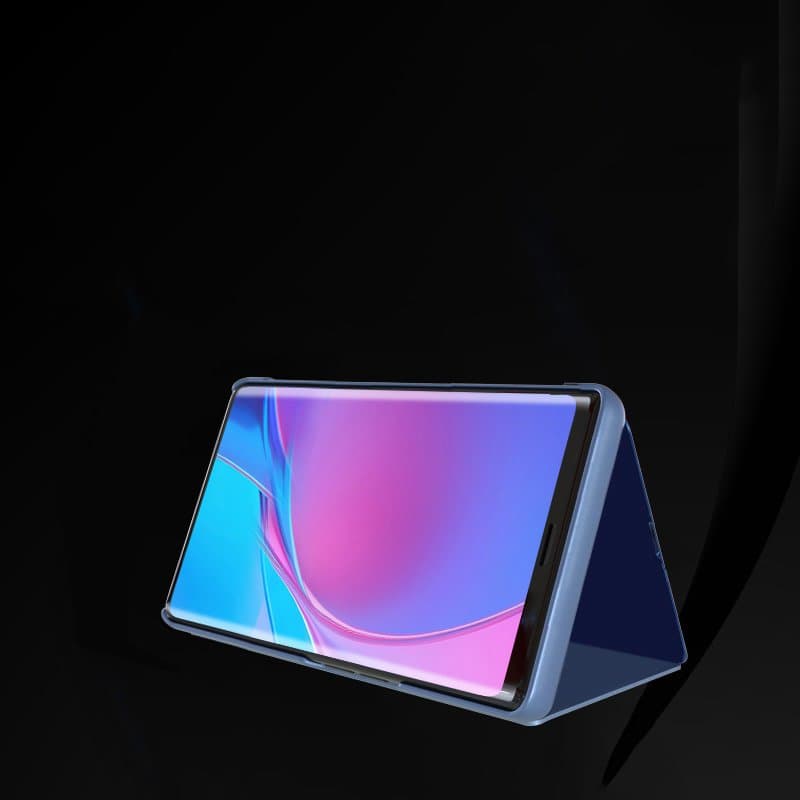 Preklopni ovitek Clear View za Poco M4 Pro 5G, moder 5