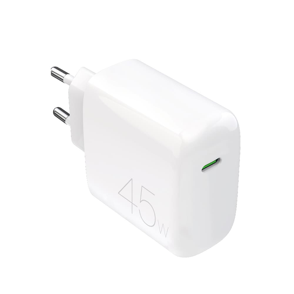 Puro PROLITE 45W USB-C stenski polnilnik, bel