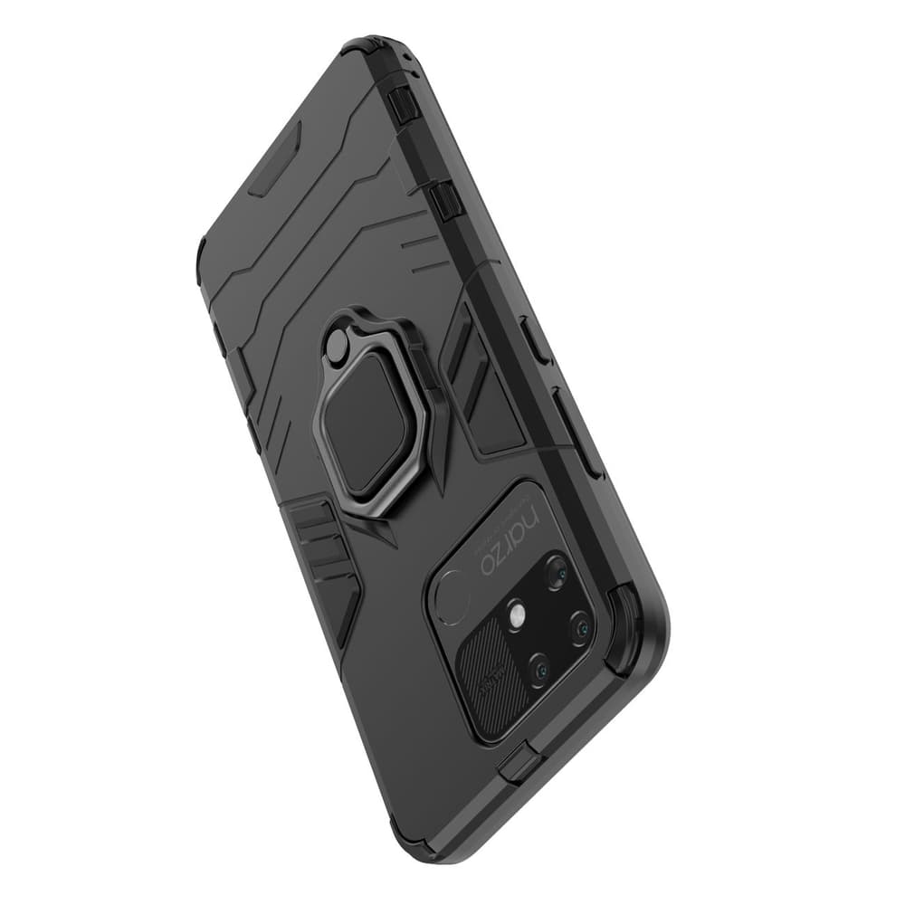Ovitek Ring Armor za Realme Narzo 50A, črni 7