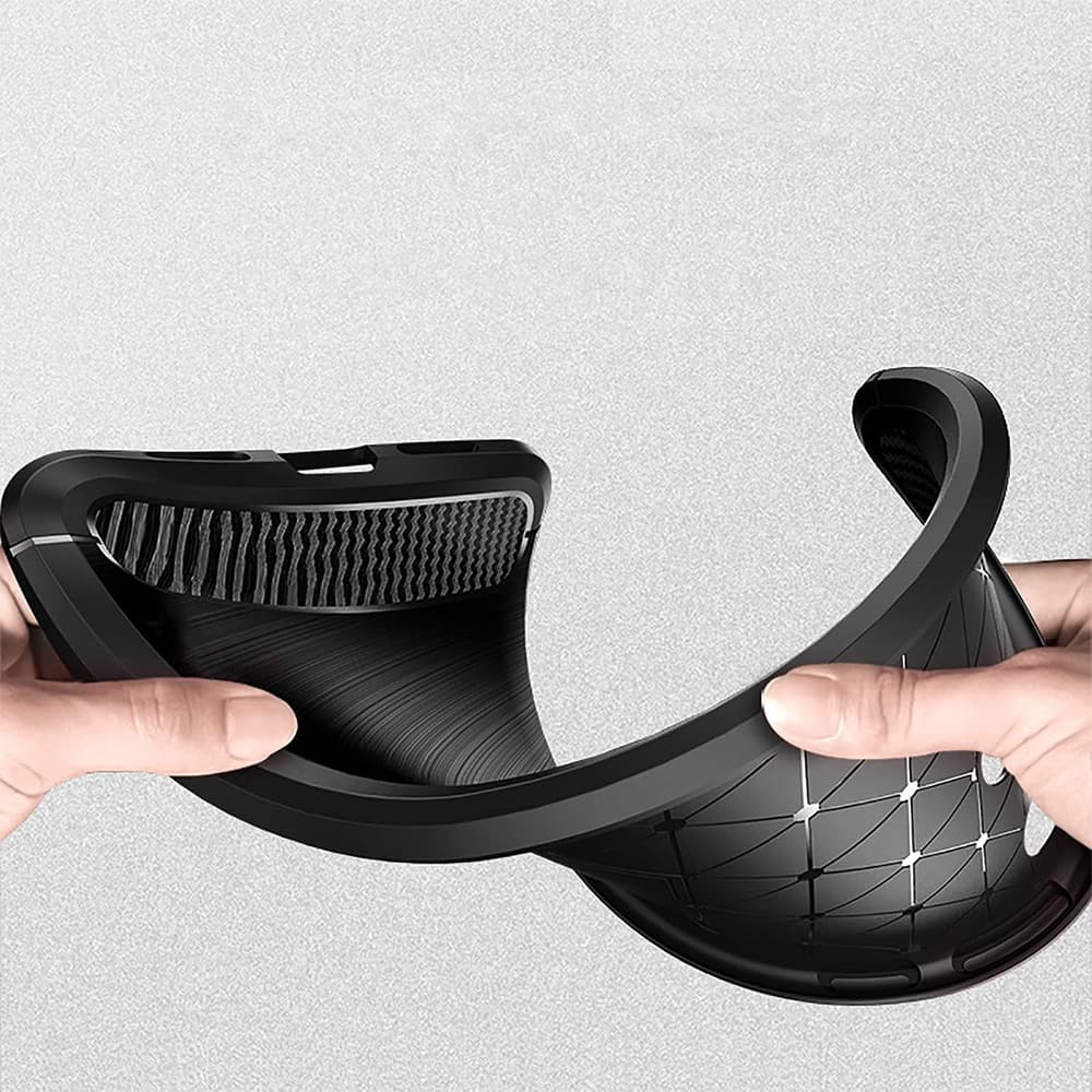 Carbon Case ovitek za OnePlus Nord N200 5G, črn 4