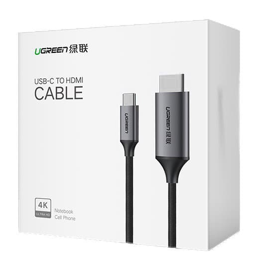 Adapter Ugreen HDMI na USB Type C, 4K 60Hz, 1.5m, črn-siv 5