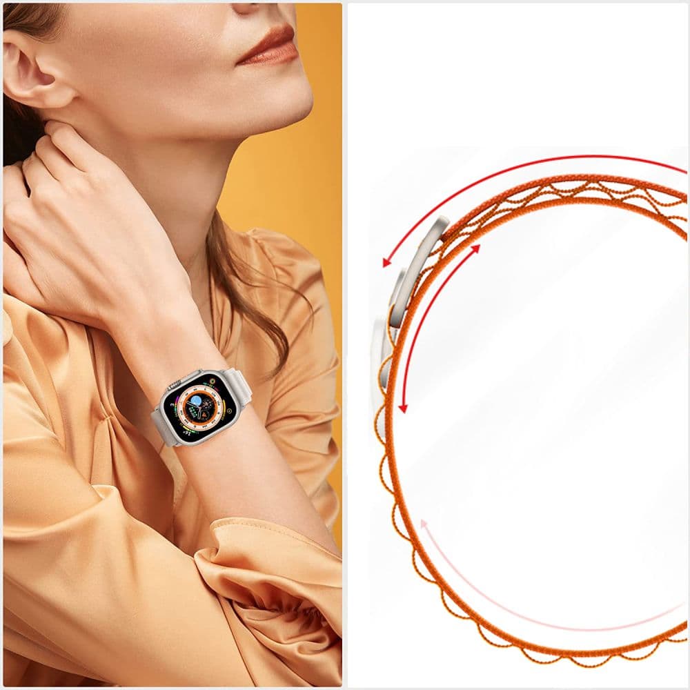 Tech-Protect Nylon Pro pašček za Apple Watch (42-49mm) - Temno zelen 4